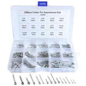 img 4 attached to KOOTANS 240Pcs Cotter Fastening Assortment