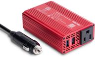 🚗 bestek 150w car power inverter 12v to 110v converter with dual usb car charger and cigarette lighter socket logo