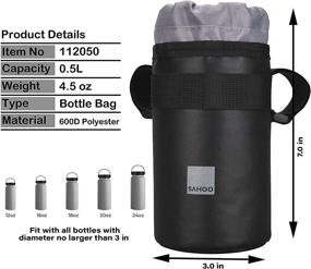 img 3 attached to 🚲 Sahoo Universal Insulated Bike Cup Holder with Velcro - Handlebar Water Bottle Drink Holder for Bike, Boat, Scooter, UTV/ATV, Walker, Golf Cart, Beach