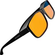 👓 swanwick: fitover night swannies - premium blue light blocking glasses - regular - superior orange tint (up to 500nm) for gaming pc and smartphone screen glare reduction - sleep support logo