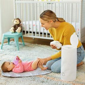 img 3 attached to 🗑️ Munchkin Toss Diaper Pail - Portable & Disposable (Pack of 3) - Holds up to 90 Diapers