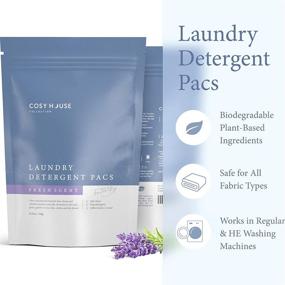 img 3 attached to Cosy House Collection Laundry Detergent Pacs - Gentle & Effective Formula - Compatible with all Machine & Fabric Types (Fresh Scent, 30 Pacs)