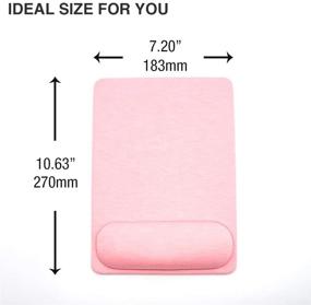 img 3 attached to 🖱️ SenseAGE Enlarge Mouse Pad with Wrist Support for Comfortable Typing and Pain Relief – Perfect for Home, Office & Travel (Pink)