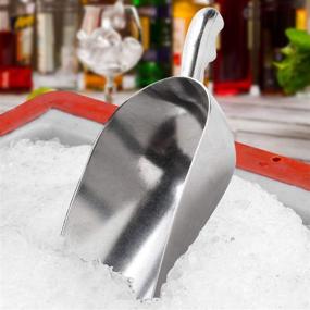 img 1 attached to 🥄 Commercial Grade X-Large 85oz ChefLand Cast Aluminum Utility Scoop - Ideal for Multi-Purpose Use