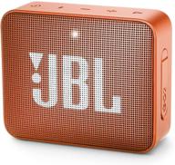 jbl go 2 waterproof portable bluetooth speaker - orange (renewed) logo