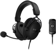 hyperx cloud alpha s - ultimate pc gaming headset: 7.1 surround sound, adjustable bass, dual chamber drivers & more in blackout design logo