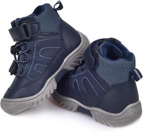 img 3 attached to Hiking Boots Toddler Winter Sports Boys' Shoes for Outdoor