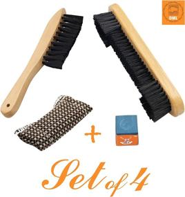 img 1 attached to 🎱 DML Set of [4 / 3 / 2] Billiards Pool Table & Rail Brush Cleaning Tools - Premium Wooden Kit of Billiard Accessories Including Felt Cloth Shaft Slicker & Small Cue Chalk Cube - High-Quality Brushes for Optimal Pool Table Maintenance