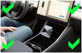 img 1 attached to Улучшенная подставка для iPad S3XY, разработанная для Tesla Model 3 и Model Y - совместима с моделями до 2021 года