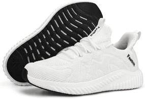 img 1 attached to 👟 Feethit Womens Running Shoes: Fashionable Lightweight Tennis Sneakers for Non-Slip, Comfortable Walking