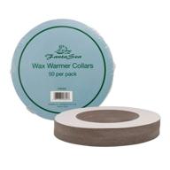 🔥 fantasea standard wax warmer collars: 50-pack professional pot protectors for clean & safe waxing logo