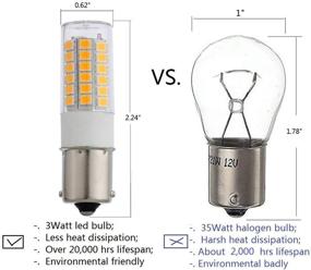 img 2 attached to 🔆 Arrownine BA15S LED 3W Лампы сигнальных поворотов автомобиля Bayonet S8 освещение следования автодороги RV Camper Marine 12V AC/DC - 6 штук