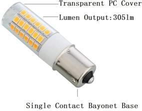 img 3 attached to 🔆 Arrownine BA15S LED 3W Лампы сигнальных поворотов автомобиля Bayonet S8 освещение следования автодороги RV Camper Marine 12V AC/DC - 6 штук