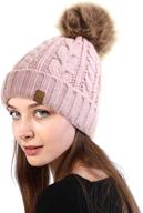 aosird womens winter beanie slouchy logo