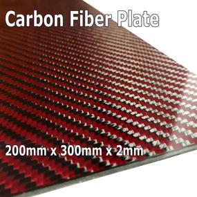img 2 attached to Red Carbon Fiber Plate Surface