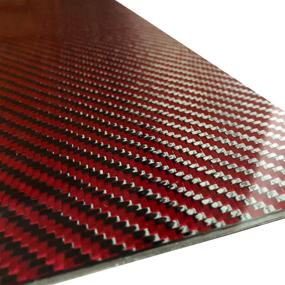 img 1 attached to Red Carbon Fiber Plate Surface