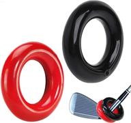 🏌️ amy sport golf club swing weight power training donut - quick warm up trainer for men and women golfers - red and black design logo