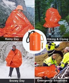 img 3 attached to 🔥 Timok Thermal Emergency Blankets: Ultralight Waterproof and Multipurpose Savior