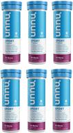 💧 stay hydrated and energized with nuun active: tri-berry electrolyte enhanced drink tablets (6-pack of 10 tablets) logo