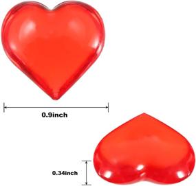 img 3 attached to 160 Pieces Acrylic Heart Decoration for Valentine's Day - Vase Fillers and Table Scatter