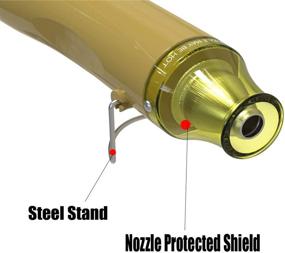 img 3 attached to Homicidic Heat Gun - Upgraded to 662℉, Dual-Temperature Professional Heat Tool - Mini Handheld Hot Air Gun for Embossing, Shrink Wrapping, Paint Crafts, Electronics, and DIY Projects
