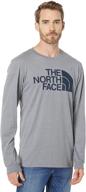 👕 men's medium heather north face longsleeve t-shirts & tanks in clothing logo