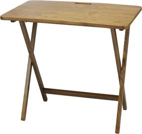img 4 attached to 🪑 American Trails Arizona Folding Table featuring Solid Red Oak by PRESTO PRODUCTS COMPANY