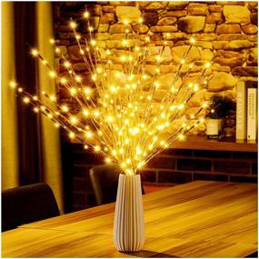 img 4 attached to 🌟 30 Inch Warm White Pre-lit Twigs: Electric Lighted Branches with 20 Bright Bulbs for Indoor, Home Romantic Decoration (1PCS)