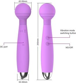 img 3 attached to 💦 Wireless Waterproof Rechargeable Personal Wand Massager - Handheld Bullet Vibrating Massager, Mute and Powerful