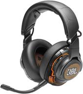 jbl quantum one - over-ear performance gaming headset 🎧 with active noise cancelling - black (renewed): elevate your gaming experience! logo