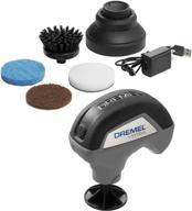 🧼 dremel pc10-01 versa cleaning tool - grout brush for bathroom shower scrubbing - kitchen and bathtub cleaner - power scrubber for tile, pans, stoves, tubs, sinks, auto, and grills+ logo