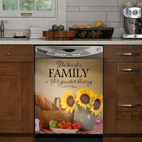 img 2 attached to Decorative Sunflower Dishwasher Wallpaper 23X26Inch