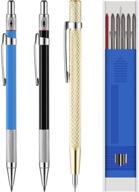 📏 carpenter pencils with marker refills, carbide scriber tool for glass, ceramics, and hardened steel [15 piece set] logo