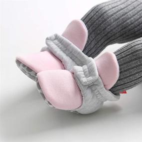 img 2 attached to 👶 HsdsBebe Unisex Newborn Baby Cotton Booties: Non-Slip Sole for Winter Warmth & Cozy Comfort