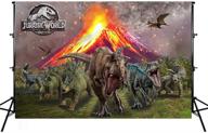 dinosaur backdrops, jurassic world photography 5x3ft volcano dinosaur photo background by mohoto - perfect for children portraits logo