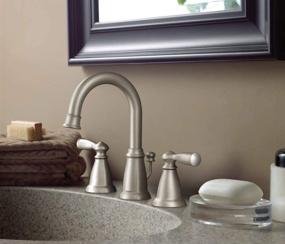 img 1 attached to Moen WS84924SRN Banbury Two Handle Bathroom 🚰 Faucet: Stylish and Functional Fixture for Your Bath Space