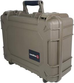 img 2 attached to 📦 18-inch Medium Waterproof Protective Hard Case with Foam, 18x14x7 inches - #801 IP67 Rated Watertight, Dust Proof, and Shock Proof TSA Approved Portable Trunk Carrier (Green)