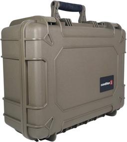 img 3 attached to 📦 18-inch Medium Waterproof Protective Hard Case with Foam, 18x14x7 inches - #801 IP67 Rated Watertight, Dust Proof, and Shock Proof TSA Approved Portable Trunk Carrier (Green)