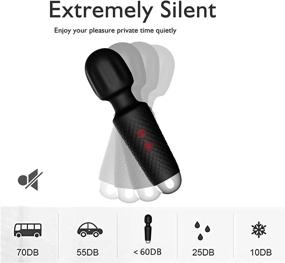 img 1 attached to 🔌 Upgraded Mini Back Massager - 10 Patterns Vibrating Handheld Massager - Perfect for Tension Relief, Muscle Soreness, and Recovery - Men &amp; Women - Black, 4.88*1.29in