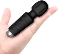 🔌 upgraded mini back massager - 10 patterns vibrating handheld massager - perfect for tension relief, muscle soreness, and recovery - men &amp; women - black, 4.88*1.29in logo