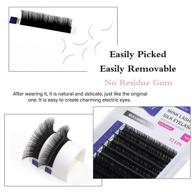 👁️ ehy eyelash extensions: c/d curl 8-15mm length, 0.05-0.2mm thicknesses mix - mink individual lashes supplies for professional salon use logo