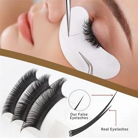 img 1 attached to 👁️ EHY Eyelash Extensions: C/D Curl 8-15mm Length, 0.05-0.2mm Thicknesses MIX - Mink Individual Lashes Supplies for Professional Salon Use