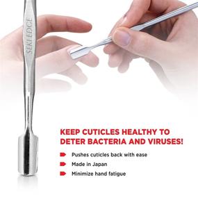 img 1 attached to 🔪 Stainless Steel Cuticle Pusher - Seki Edge SS 303