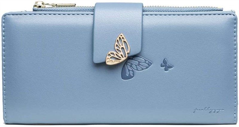 hoyofo butterfly wallet leather organizer women's handbags & wallets in wallets 标志