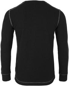 img 2 attached to 👕 ZIMEGO Sleeve Thermal Button Henley: Stylish and Cozy Men's Clothing and Shirts