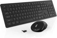 💻 tedgem 2.4g wireless keyboard and mouse combo - full-size, 105 keys, for pc desktops, laptops & windows (matte black) logo