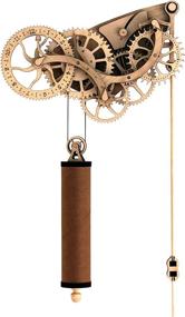 img 4 attached to 🕰️ Artisanal Elegance: Abong Handcrafted Mechanical Wooden Pendulum