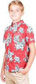 img 2 attached to 👕 Stylish Boys Hawaiian Shirt: Brooklyn Athletics Boys Short Sleeve Button Down