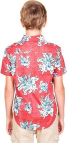 img 3 attached to 👕 Stylish Boys Hawaiian Shirt: Brooklyn Athletics Boys Short Sleeve Button Down