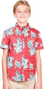 img 4 attached to 👕 Stylish Boys Hawaiian Shirt: Brooklyn Athletics Boys Short Sleeve Button Down